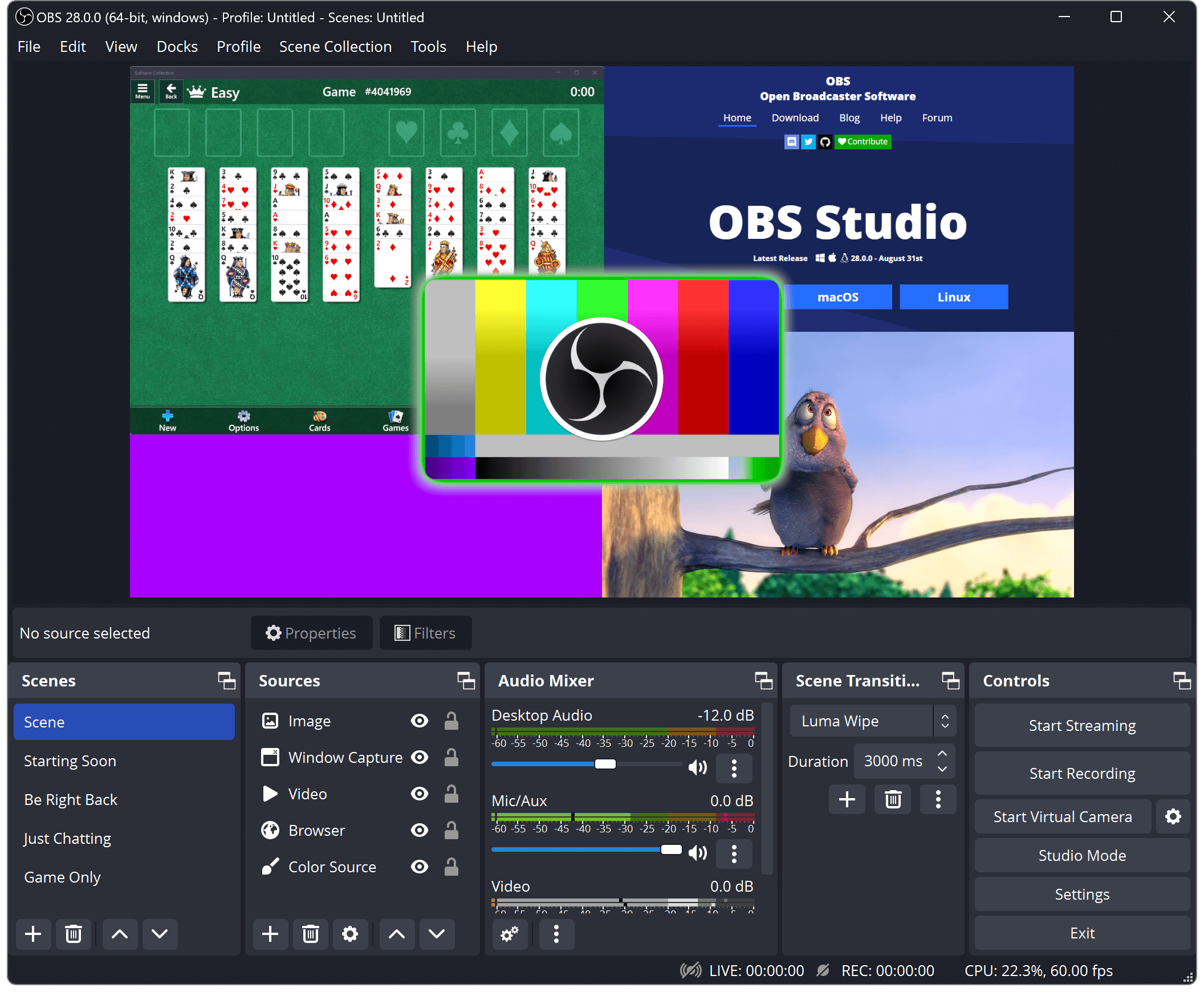 obs studio website screenshot
